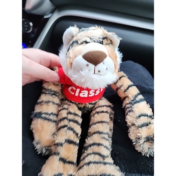 Class B Tiger Plush Striped Wild Cat Soft Doll Floppy Stuffed Animal Toy 15 inch - Picture 2 of 8